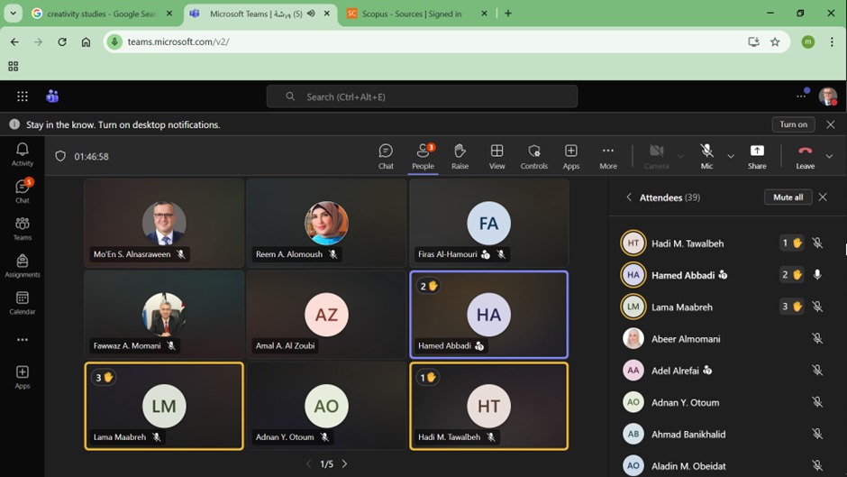 تربوية اليرموك تقعد ورشة علمية متخصصة بعنوان